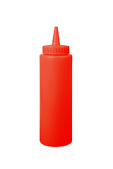 Image showing ketchup bottle on a white background