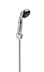 Image showing Metallic shower head