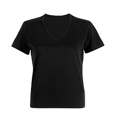 Image showing Black woman t-shirt on white