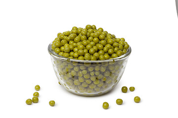 Image showing Pea Pod in bowl on a white background