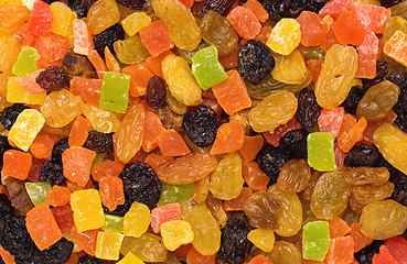 Image showing background of dried fruit slices