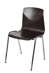 Image showing Black chair, isolated on a white background