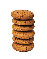 Image showing close-up image of chocolate chips cookies