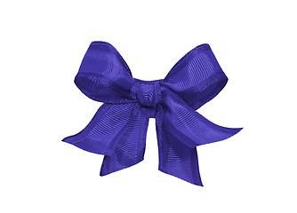 Image showing purple bow isolated