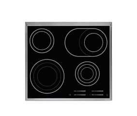 Image showing Electrical hob isolated