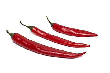 Image showing red hot chili pepper isolated on a white background