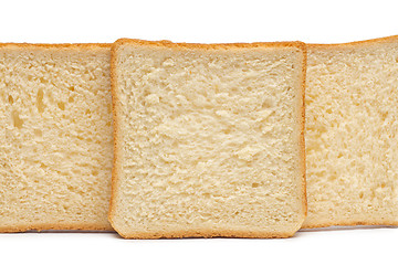 Image showing sliced bread on white background