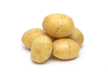 Image showing potato isolated on white background close up