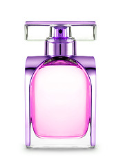 Image showing women's perfume in beautiful bottle isolated