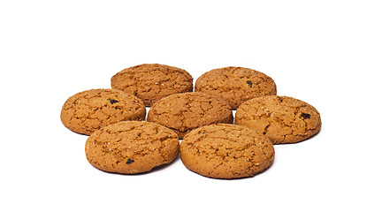 Image showing close-up image of chocolate chips cookies