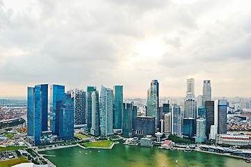 Image showing Singapore at sunset