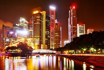 Image showing Night in Singapore