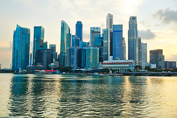 Image showing Singapore financial district