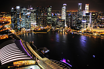 Image showing Singapore at night