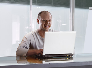 Image showing businessman in the modern office