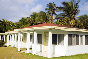 Image showing bungalow cabanas rental  Sally Peach beach Big Corn Island Nicar