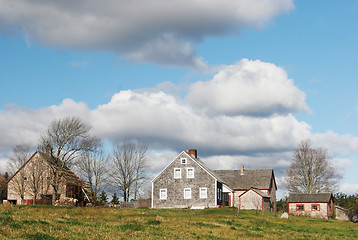 Image showing Farm houses and sheds