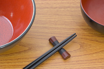 Image showing Oriental tablewares