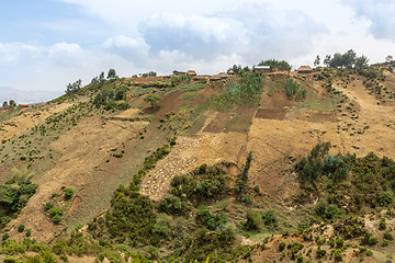 Image showing Village on the hills