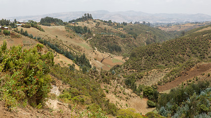 Image showing Hilly landscapes of Ethiopia