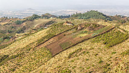 Image showing Village on the hills