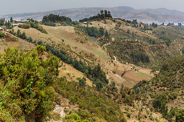 Image showing Hilly landscapes of Ethiopia