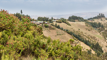 Image showing Hilly landscapes of Ethiopia