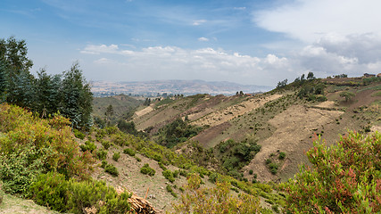 Image showing Hilly landscapes of Ethiopia