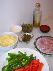 Image showing Chicken fajita