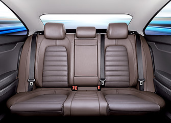 Image showing back seat of car