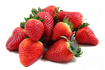 Image showing strawberries isolated on the white