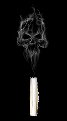 Image showing abstract smoke skull