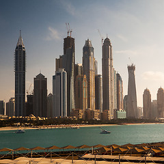 Image showing Skyscrapers in Dubai