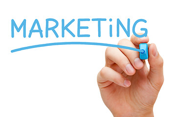 Image showing Marketing Blue Marker