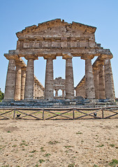 Image showing Paestum temple - Italy