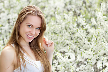 Image showing Young smiling woman