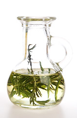 Image showing Essential Oil with rosemary and sea salt