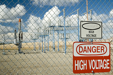 Image showing High Voltage Sign