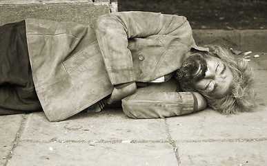 Image showing homeless person