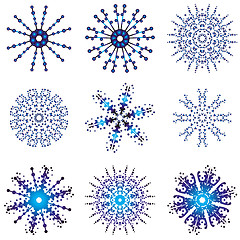 Image showing snowflake designs