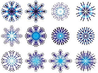 Image showing snowflake designs