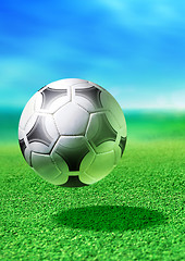 Image showing white soccer ball