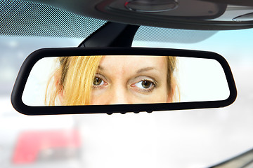 Image showing rear-view mirror