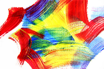 Image showing Vivid playful strokes background  