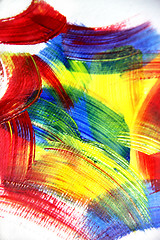 Image showing Vivid playful strokes background 