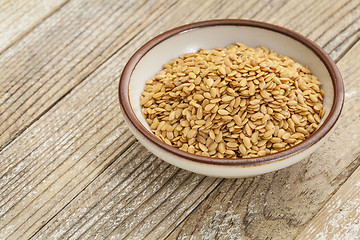 Image showing gold flax seeds