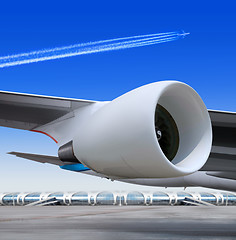 Image showing plane turbine