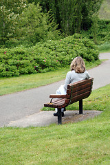Image showing Park bench.