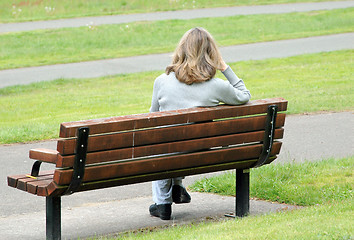 Image showing Park bench.