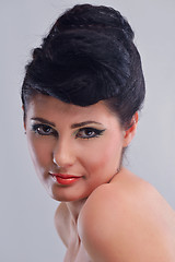 Image showing Beautiful Woman with  Luxury Makeup